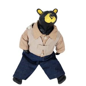 Big‎ Sky Carvers Jeff Fleming Bearfoots Black Bear Sculpture Cabin Decoration